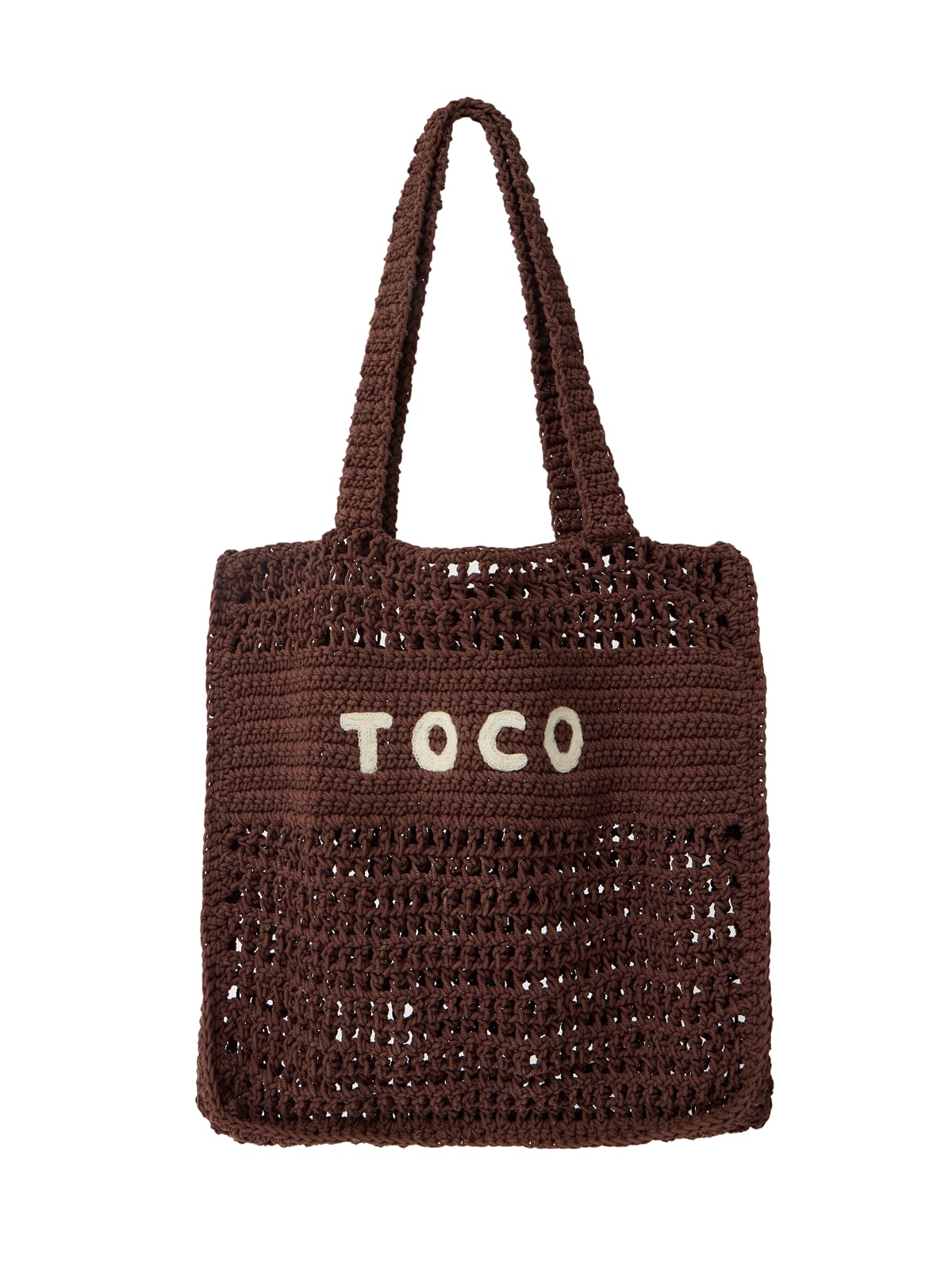 Crochet Beach Bag // Chocolate