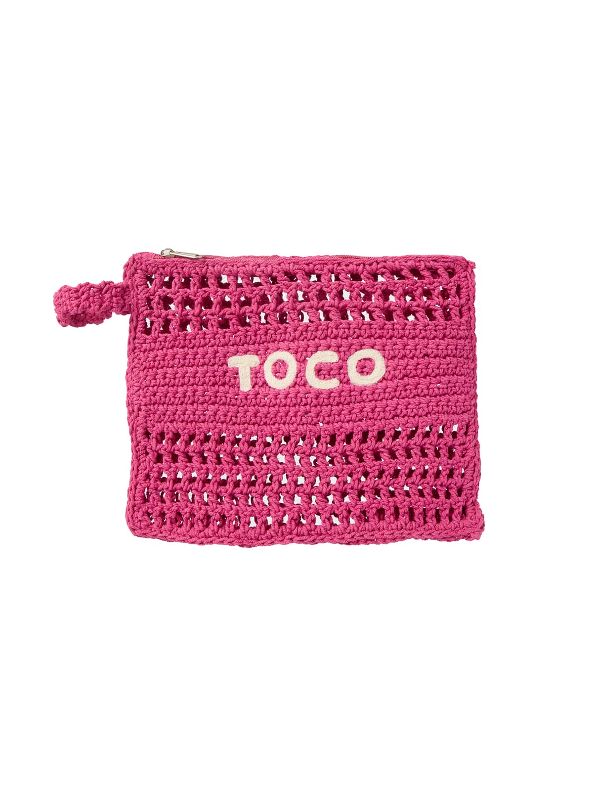 Hot Pink Crochet Beach Bag Insert // Pink