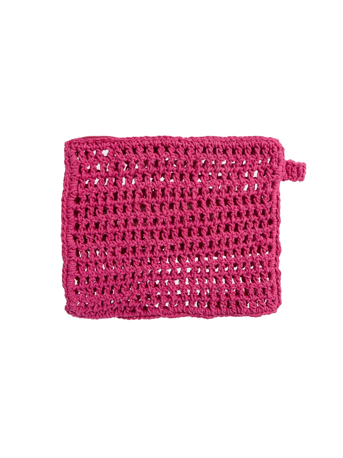 Hot Pink Crochet Beach Bag Insert // Pink