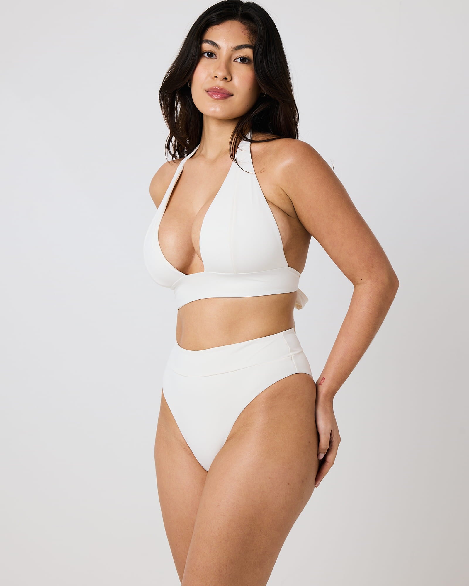 Yara Halter Bikini Top - Coconut