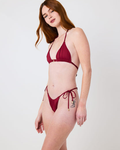 Aruba Triangle Bikini Top - Shiraz