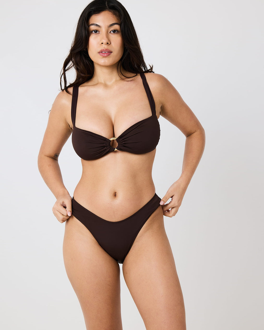 Capri Bikini Bottoms - Chocolate