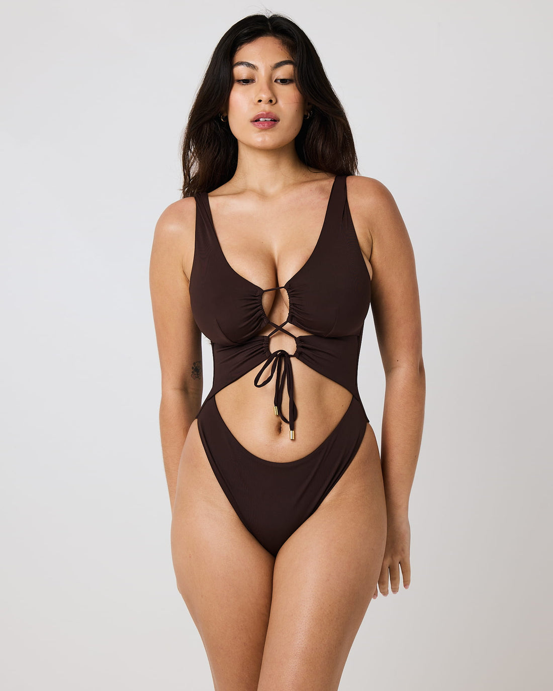 Carib One Piece Swimsuit - Chocolate