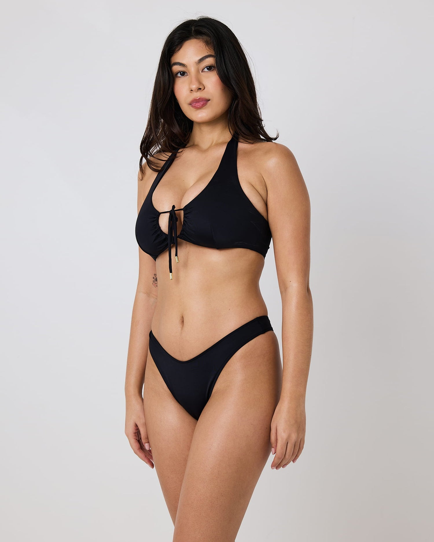 Maracas Tie-Front Bikini Top – Pitch