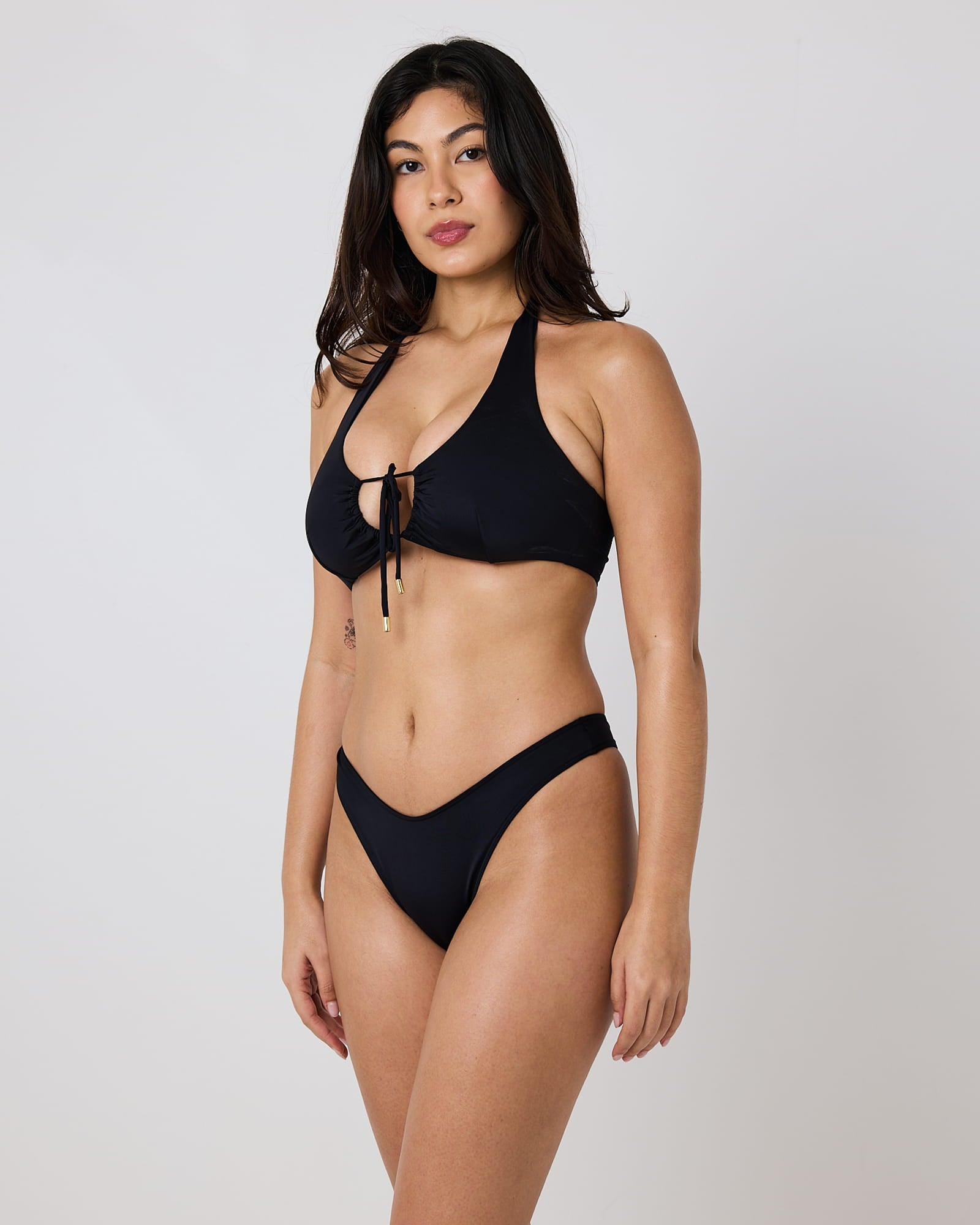 Maracas Tie-Front Bikini Top – Pitch