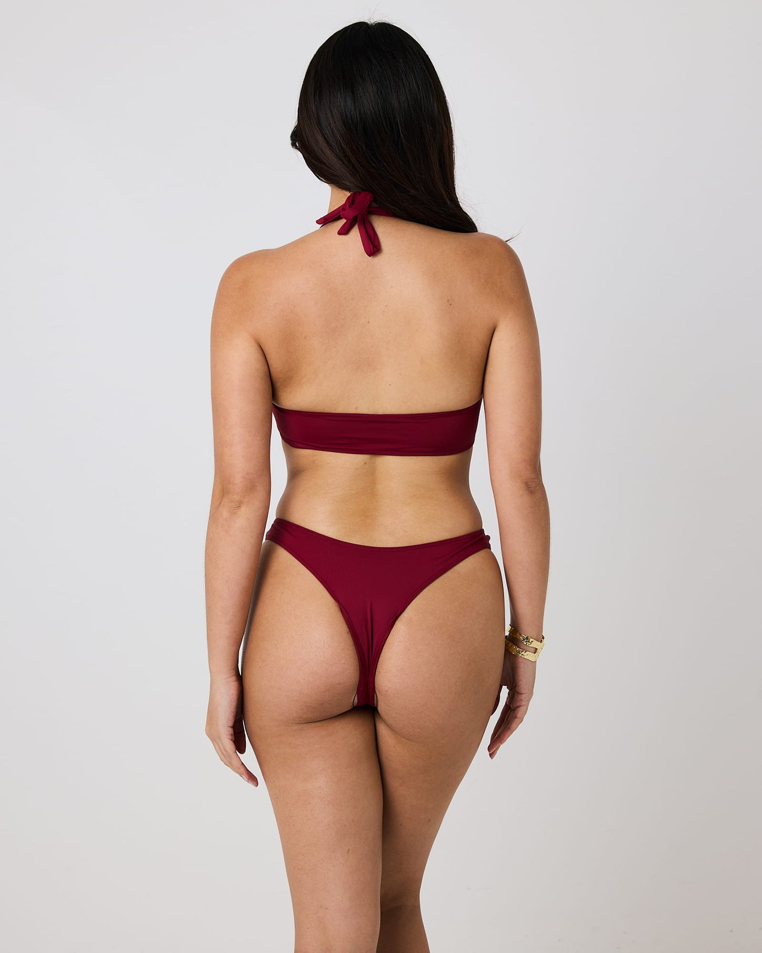 Maracas Tie-Front Bikini Top – Shiraz