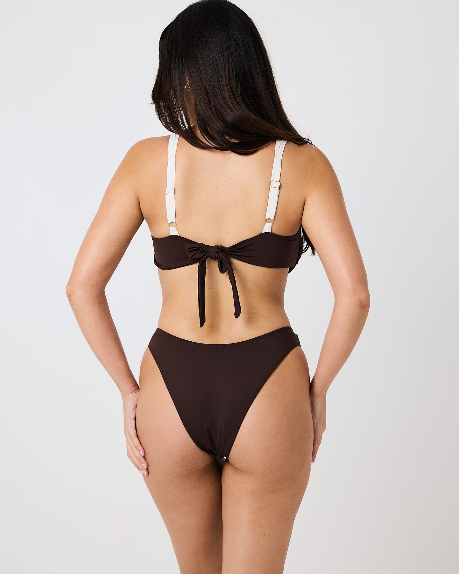 Maraval Bikini Top - Chocolate + Coconut