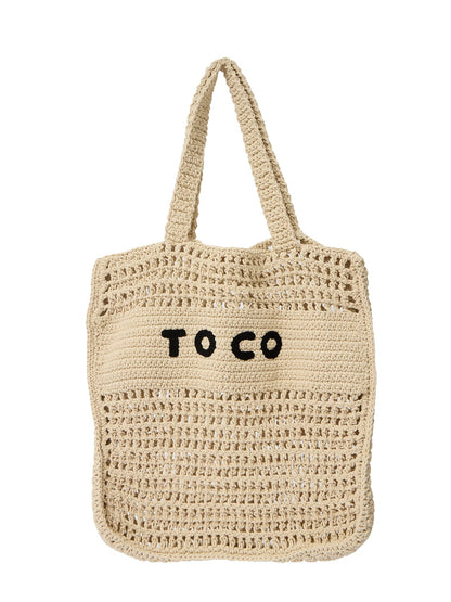 Crochet Beach Bag // Natural