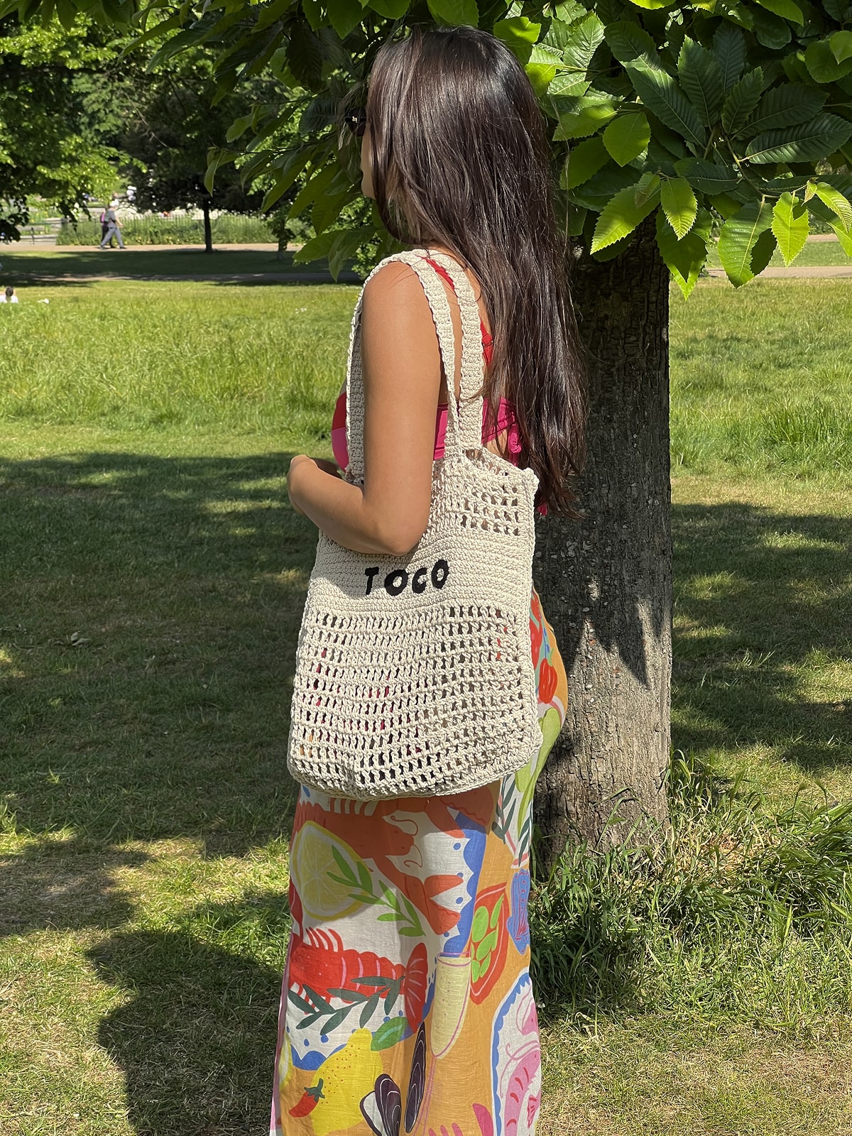 Crochet Beach Bag // Natural