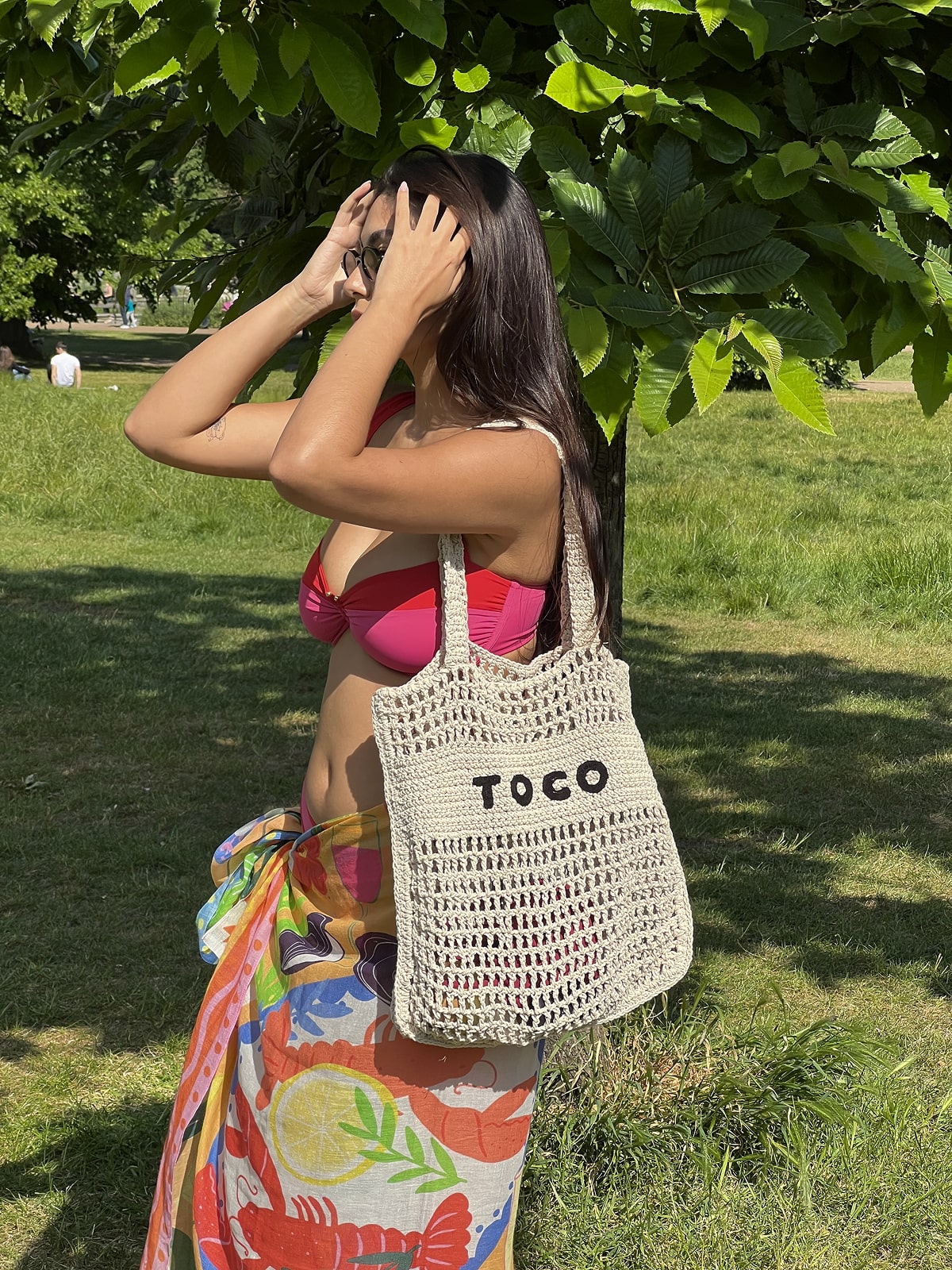 Crochet Beach Bag // Natural