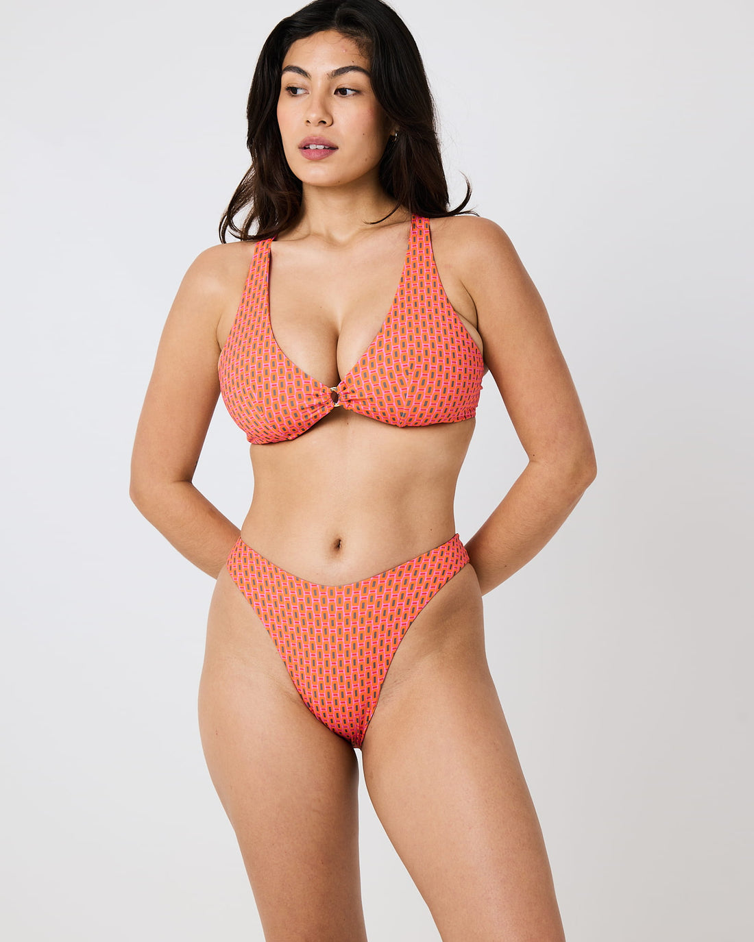 Toco Ruched Bikini Bottoms - Cosmo