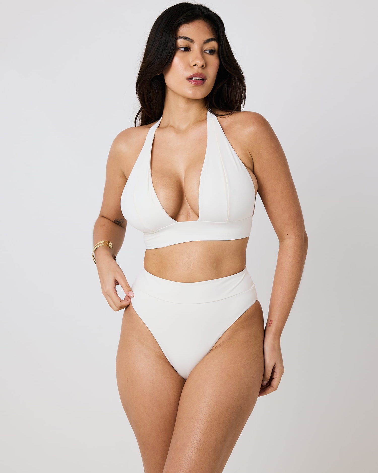 Yara Halter Bikini Top - Coconut
