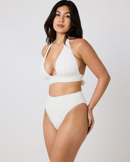 Yara Halter Bikini Top - Coconut
