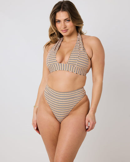 Yara Halter Bikini Top - Sahara
