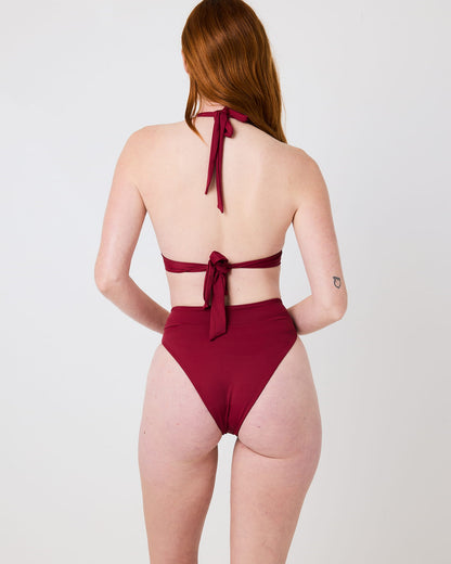 Yara Halter Bikini Top - Shiraz