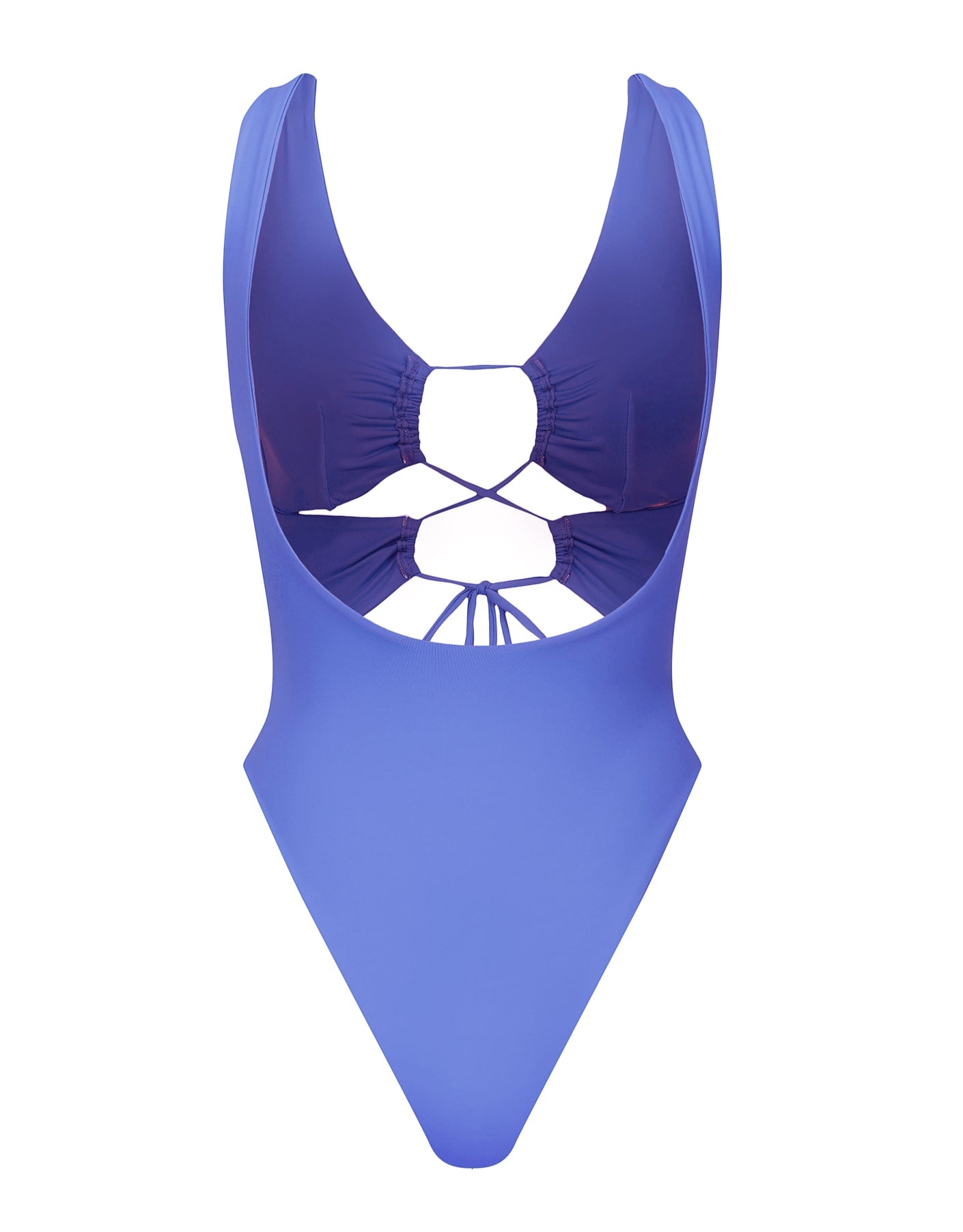 Carib Tie Front Cut Out One Piece // Lilac Purple
