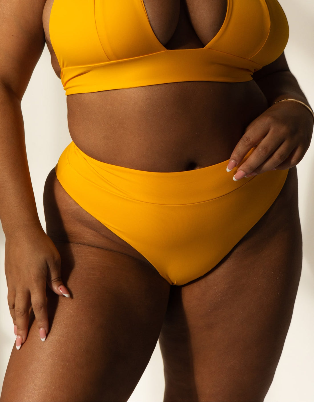 Couva High Waisted Bikini Bottoms // Mango Yellow