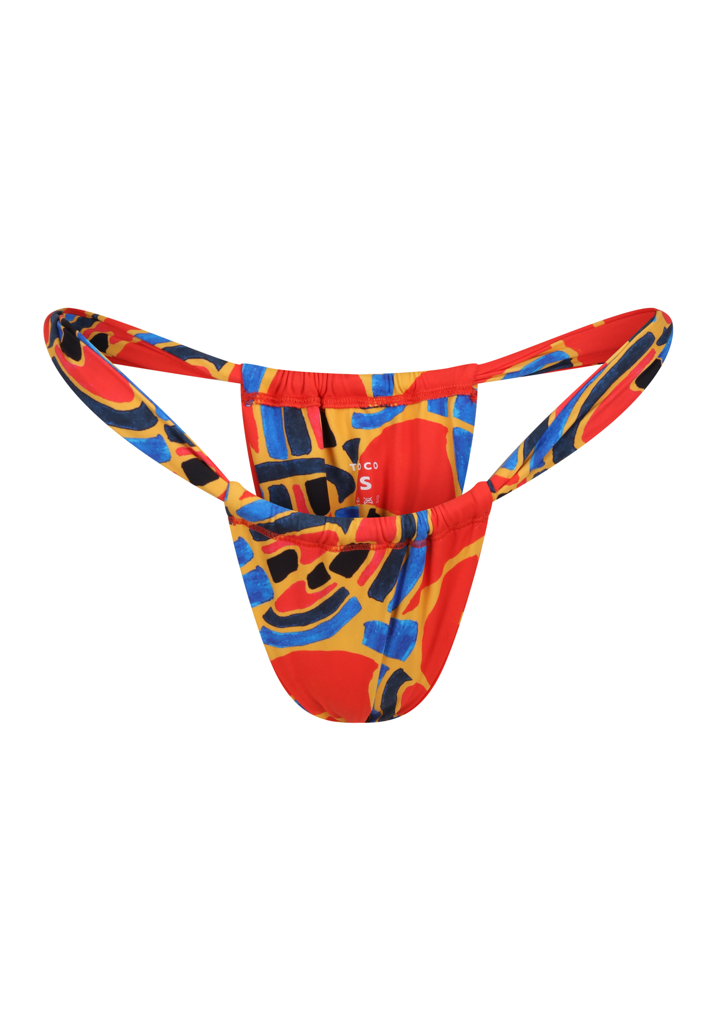 Siparia Super Skimpy Bikini Bottoms // Calypso Red Blue Print